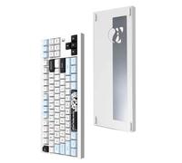 XXINGYULI Tastiera meccanica wireless PD87M Pro Design con guarnizione personalizzata in alluminio Compatibilità a tre modalità per giocatori PC(PD87M pro white B)
