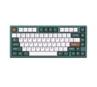 XXINGYULI Tastiera meccanica wireless Retroilluminata RGB a tre modalità 2.4G Bluetooth USB Hot Swap Design CNC per compatibilità con PC da gioco e-sport(DARK GREEN)