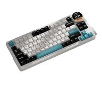 XXINGYULI Tastiera meccanica wireless Vterk75 Tastiera da gioco RGB personalizzabile in tre modalità con schermo intelligente Manopola multifunzionale hot plug(WHITE)