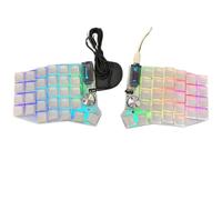 XXINGYULI Tastiera open source Sofle Choc con schermo OLED 1530 interruttori a basso profilo Retroilluminazione RGB 58 compatibile con QMK e VIA Ottimo per i giocatori PC Regalo personalizzabile