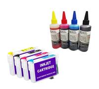 XXINGYULI Vilaxh T1281 Cartuccia d'inchiostro ricaricabile compatibile con varie stampanti a stilo tra cui S22 SX125 SX130 SX230 SX235W SX420W SX425W SX430(1set with ink)