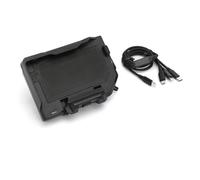Xxiucj Per BMW Per R1200GS Per R1250GS ADV F850GS F750GS F800GS F700GS R1300GS Supporto Telefono GPS Con Ricarica Wireless Motocicletta Staffa Navigazione Porta Cellulare Moto(Wireless- Black Line)