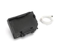 Xxiucj Per BMW Per R1200GS Per R1250GS ADV F850GS F750GS F800GS F700GS R1300GS Supporto Telefono GPS Con Ricarica Wireless Motocicletta Staffa Navigazione Porta Cellulare Moto(Wireless- White Line)