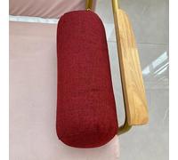 XXIUDEE Cuscino cilindrico cilindrico per divano, braccioli e yoga, per comodino, cuscino cilindrico, per dormire, auto, casa (45 x 20 cm, rosso)