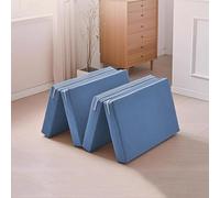 XXIUDEE Divano letto pieghevole per dormire, campeggio, meditazione, yoga, materasso da pavimento pieghevole, per bambini e adulti, con fodera rimovibile, tappetino per tatami (200 x 70 x 10 cm, blu)