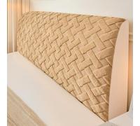 XXIUDEE Fodera antiscivolo per testiera letto, universale, lavabile, per mobili, camera da letto, 220 cm, cachi