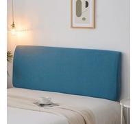 XXIUDEE Fodera protettiva universale per testiera e schienale del letto, elastica, protezione antipolvere per mobili da letto, lavabile in lavatrice (200 cm, blu)