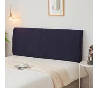 XXIUDEE Fodera protettiva universale per testiera e schienale del letto, elastica, protezione antipolvere per mobili da letto, lavabile in lavatrice (120 cm, blu scuro)