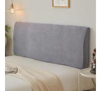 XXIUDEE Fodera universale per testiera e schienale del letto, elastica, protezione antipolvere per mobili da letto, lavabile in lavatrice (180 cm, grigio)