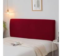XXIUDEE Fodera universale per testiera e schienale del letto, elastica, protezione antipolvere per mobili da letto, lavabile in lavatrice (120 cm, rosso)