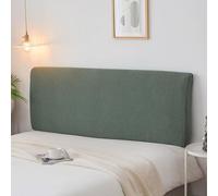 XXIUDEE Fodera universale per testiera e schienale, elasticizzato, protezione antipolvere per mobili da letto, lavabile in lavatrice, 200 cm, verde scuro