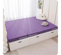 XXIUDEE Materasso pieghevole lavabile in lavatrice, per bambini, per viaggi, campeggio, letto degli ospiti, studio, dormitorio, camera dei giochi, camera da letto (190 x 90 x 10 cm, viola)