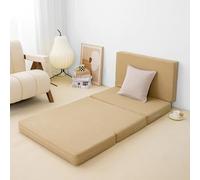 XXIUDEE Materasso pieghevole per ospiti, per interni, camera da letto, sala giochi, studio, dormitorio, materasso da pavimento, divano, letto, campeggio, tappetini da viaggio, con rivestimento