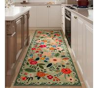 XXIUDEE Morbido tappeto da ingresso, per lavanderia, lavabile, per sala da pranzo, cucina, moderno, con fondo antiscivolo, non perde pelo, versatile (300 x 60 cm, stile 1)