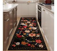 XXIUDEE Morbido tappeto da ingresso, per lavanderia, lavabile, per sala da pranzo, cucina, tappeto moderno, con fondo antiscivolo, non perde pelo, versatile (210 x 80 cm, stile 4)