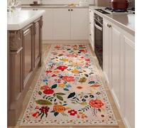 XXIUDEE Morbido tappeto da ingresso, per lavanderia, lavabile, per sala da pranzo, cucina, tappeto moderno, con fondo antiscivolo, non perde pelo, versatile (210 x 60 cm, stile 3)