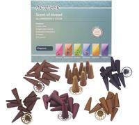 XXJXING incenso， Sandalo, Lavanda, Eucalipto, Patchouli, Sandalo Laoshan, Tuberosa, 60 bastoncini e bastoncini d'incenso (6 combinazioni）