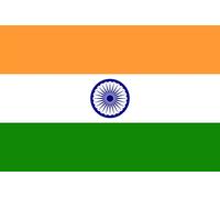 XXL Bandiera India 250 X 150 CM Con 3 Occhielli 100g/M² Peso Tessuto Delhi