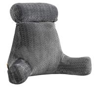 XXL Cuscino da lettura per adulti Cuscino per la schiena per sedersi nel letto Schienale Cuscino da salotto con tasche per le braccia Supporto per la schiena Cuscino per il riposo del letto