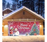 Xxl Decorazione natalizia per esterni. Date questo Natale una dichiarazione festiva con il nostro striscione per garage, perfetto per il periodo natalizio. (B,400 x 180 cm)