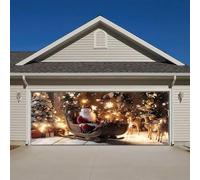 Xxl - Decorazione natalizia per finestre, 1 striscione di Natale per il garage: fate questo Natale una dichiarazione festiva con il nostro striscione da garage, perfetto per festeggiare il periodo