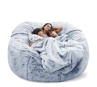 XXL Grand Pouf comodo copridivano perfetto per bambini e adulti, ideale per soggiorno e camera da letto, 150 x 65 cm, imbottitura non inclusa