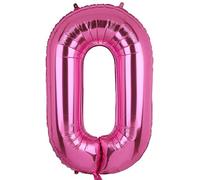 XXL Grande Rosa Numero 0 Foil Palloncino Mylar Gigante Ragazza Elio Palloncini Decorazioni per Feste di Compleanno Bambino