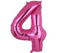 XXL Grande Rosa Numero 4 Foil Palloncino Mylar Gigante Ragazza Elio Palloncini Decorazioni per Feste di Compleanno Bambino