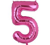 XXL Grande Rosa Numero 5 Foil Palloncino Mylar Gigante Ragazza Elio Palloncini Decorazioni per Feste di Compleanno Bambino