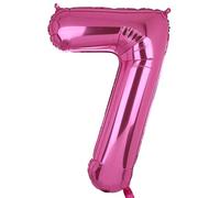 XXL Grande Rosa Numero 7 Foil Palloncino Mylar Gigante Ragazza Elio Palloncini Decorazioni per Feste di Compleanno Bambino