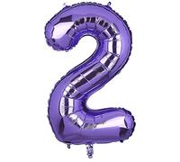 XXL Grande Viola Numero 2 Foil Palloncino Mylar Gigante Ragazzo Elio Palloncini Decorazioni per Feste di Compleanno Bambino