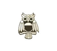 XXL gufo animale bambini - Toppe termoadesive Patch Toppa ricamate, misura: 29,8 x 20,1 cm