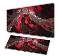XXL large mouse pad, gaming and anime mousepad, 3mm large mouse pad, natural rubber base, sewn edge, expandable office pad and compute mousepad Tappeti di mouse per gamers per PC (B, 27.5×11.8in)