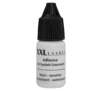 XXL Lashes Adesivo per ciglia - colla per per extension ciglia, sensibile e resistente all'olio, colla di marca, impermeabile, anallergica, inodore, di lunga durata, qualità medica (nero)