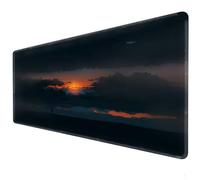 XXL Natural Sunset Mouse Pad, Gaming KeyboardPad, Gaming MousePad XXL (90 x 40 x 3 cm) Rubber Anti Slip Base - Smooth Surface - Office MousePad - Anime Game Large Pad