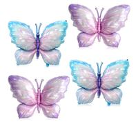 XXL Palloncino Farfalla, 4 pezzi Palloncini Farfalle, Palloncini Alluminio Farfalle Giganti per Tema Feste Compleanno Decorazioni