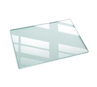 XXL Piano da Tavolini 120x80 cm in Vetro Rettangolare Transparente dalla Cucina, Sala da Pranzo o dal Soggiorno Decorazione Tavolini da caffè Piano d'appoggio Vetro Temperato
