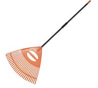 XXL Rastrello per Foglie Con Asta IN Metallo 2in1 & Laubgreifer 63cm &