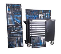 XXL Vagone Attrezzi 7 Cassetti Riempito Con Attrezzo Carrello Incl Armadio