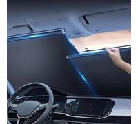 XXMMHTFD Parasole Auto Parabrezza Retrattile per Opel Adam M13 I 2012-2019, Tendina Avvolgibile in Lega di Alluminio, Protezione Solare Anticalore,Lager Size