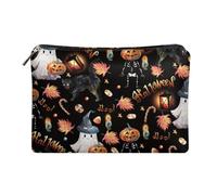 XXQGOMG Borsa cosmetica per ragazze adolescenti piccola pochette per trucco per borsa da viaggio per la cura della pelle per le donne, Fantasma di Halloween