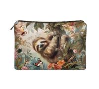 XXQGOMG Borsa cosmetica per ragazze adolescenti piccola pochette per trucco per borsa da viaggio per la cura della pelle per le donne, Bradipo