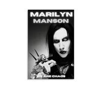 XXQPO Poster di Marilyn, poster con copertina dell'album Manson, decorazione artistica da parete per la casa, soggiorno, camera da letto, 40 x 60 cm, senza cornice