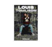 XXQPO Poster Louis Tomlinson Walls, stampa artistica da parete su tela, decorazione per la casa, soggiorno, camera da letto, 30 x 45 cm, senza cornice