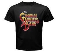 XXRR FASHION The Charlie Daniels T-Shirt Graphic Tee Printed Top for Mens Black XXL