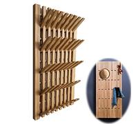 XXSC-ZC Multifunzionale di Legno di Quercia per Montaggio a Parete Ganci Appendiabiti, per Cappotti, Borse, Chiavi, collane, Ingresso, Decorazione del Salone,A