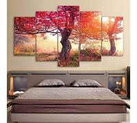 XXXCH Stampa Su Tela - Immagine Arte 5 Pezzi Quadri Dipinti Per Soggiorno Camera Da Letto Sf 200X100CM