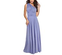 xxxiticat - Abito da sera lungo da donna, elegante abito da damigella d'onore, abito da cocktail, per le feste, lilla., L
