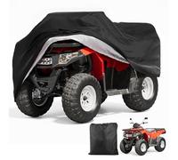 XXXL, telo di copertura per auto, per quad, ATV, impermeabile, resistente, per ogni condizione atmosferica, resistente alla polvere, pioggia, protezione UV, nero, 210 x 120 x 115 cm