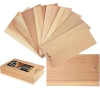 XXXXLL - 8 tavole di cedro per grigliare salmone, cedro rosso occidentale dell'Alaska, carne, pesce e verdure. Extra fumo e sapore, ammollo velocemente, tavole di cedro per grigliare (40 x 19 cm)